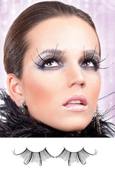 Black Feather Eyelashes - BE488 by Baci Lingerie